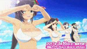 PS4/PSVR《闪乱神乐 PEACH BEACH SPLASH》OP 这作画！