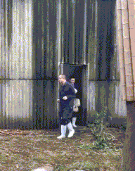 大熊猫，这个东西扔下赶紧跑，小心他追上你。