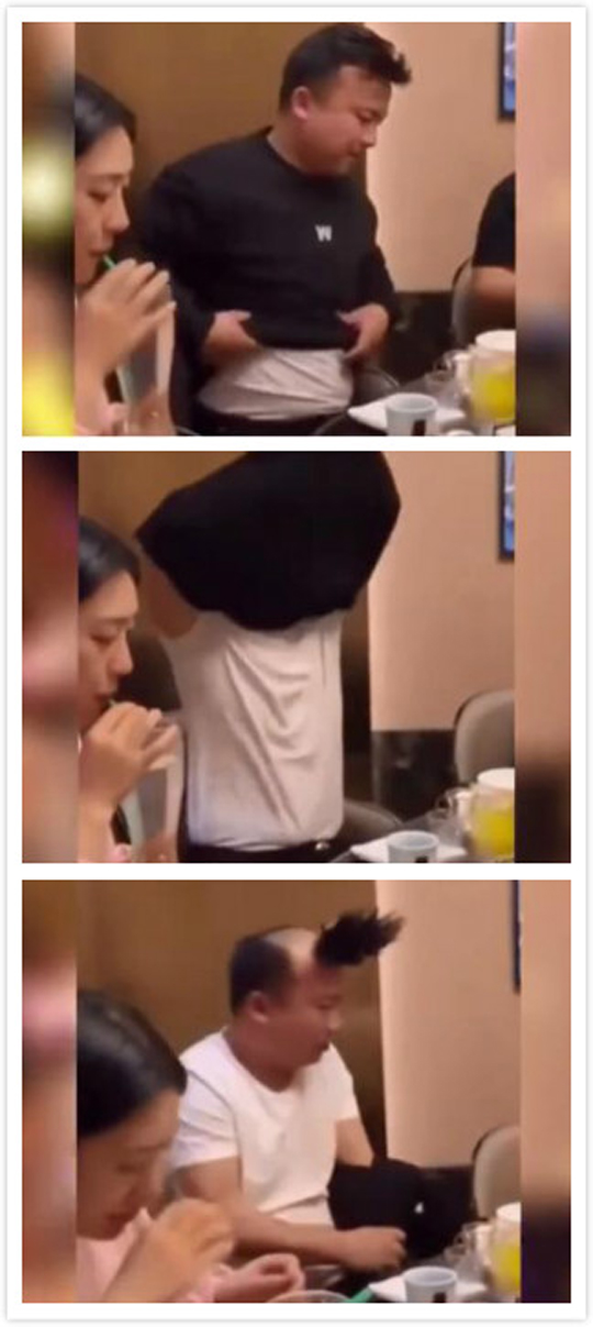 钱人就是不一样，头发都是翻盖的