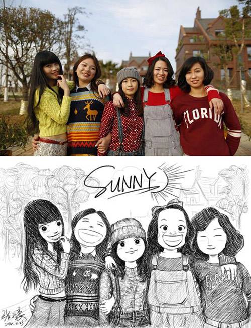 画的不错，忆青春