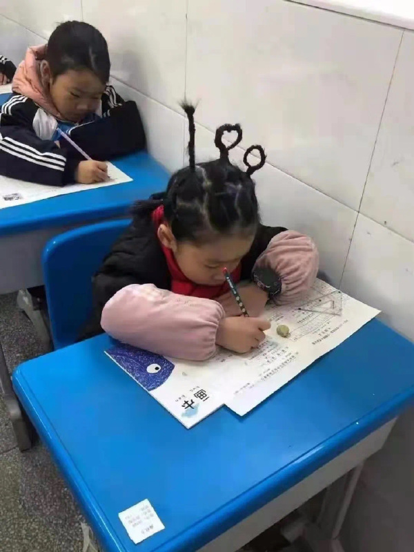 不考100分对不起你这发型