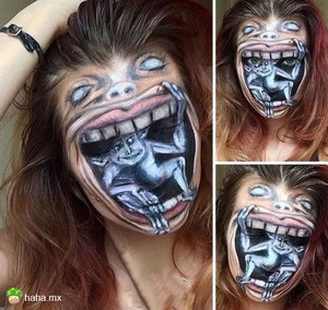 找了半天才找到眼睛