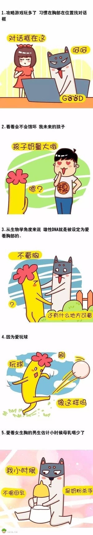 为什么男生总是爱盯着女生胸部看？