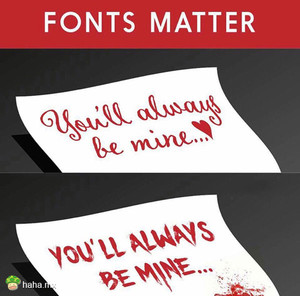 字体的重要性……