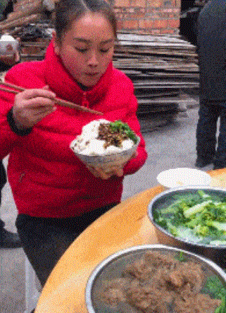 就吃一碗饭,真的就吃一碗