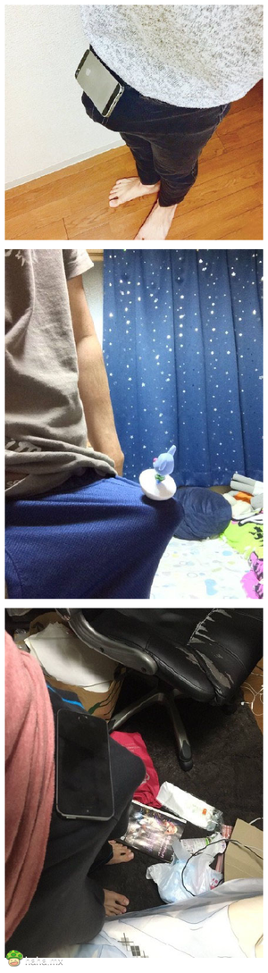 女生把手机放在胸部上，男生们按耐不住了！