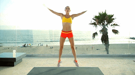 健身动态GIF：关注的亲，会瘦哒~！hoho