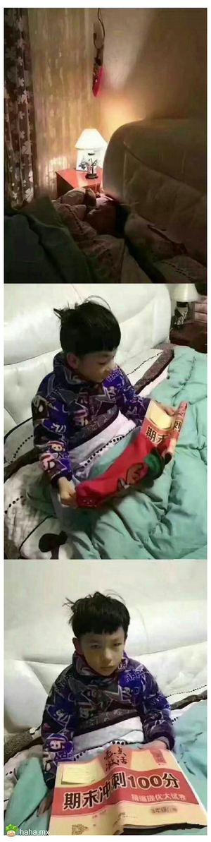 他还是个孩子啊！！估计他再也不想过圣诞节了！！