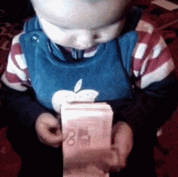 哈哈哈哈~数钱能手啊~