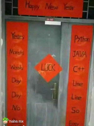 程序员的春联是酱紫的